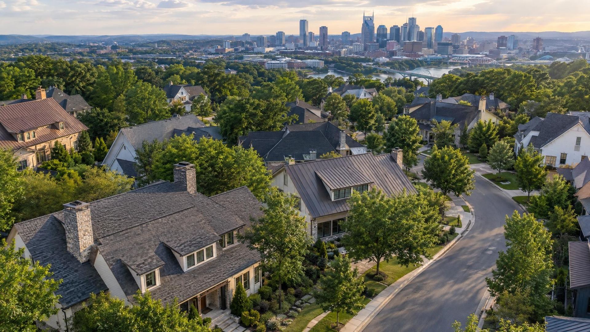 Roofs for Nashville neighborhoods